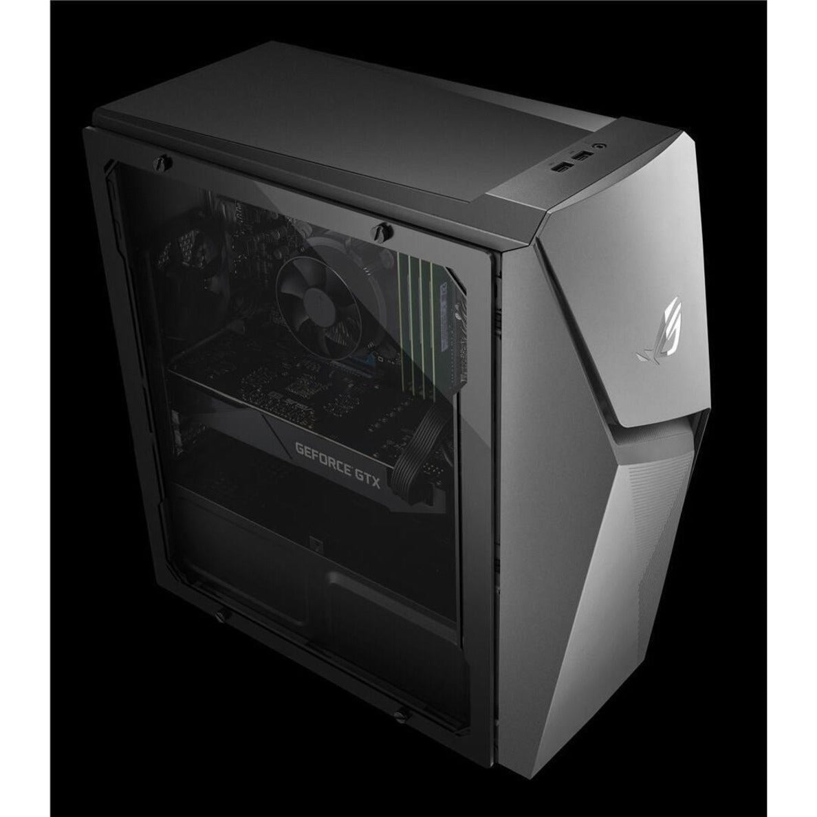 Asus ROG Strix G10CE-BB554 Gaming Desktop Computer - Intel Core i5 11th Gen i5-11400F Hexa-core (6 Core) 2.60 GHz - 16 GB RAM DDR4 SDRAM - 512 GB M.2 PCI Express NVMe 3.0 SSD - Tower - Gray