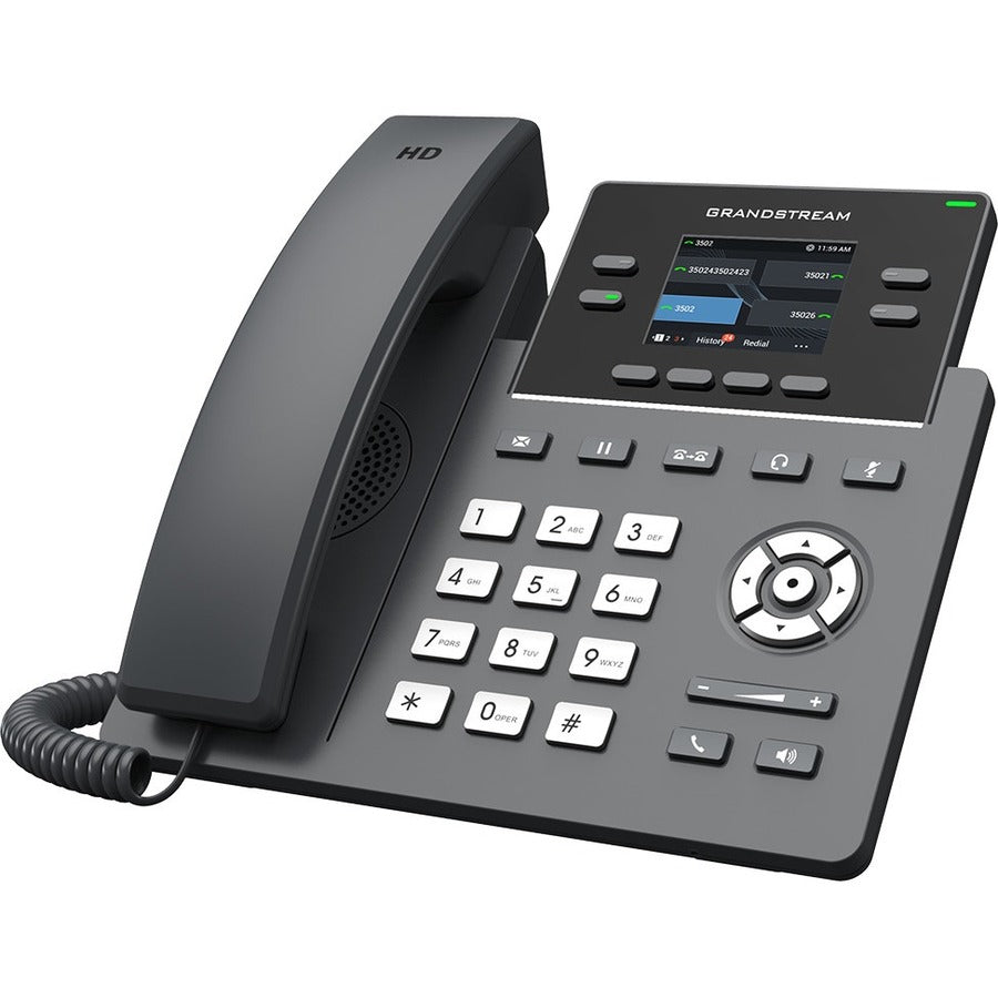 Grandstream GRP2612G IP Phone - Corded - Corded - Wall Mountable Desktop