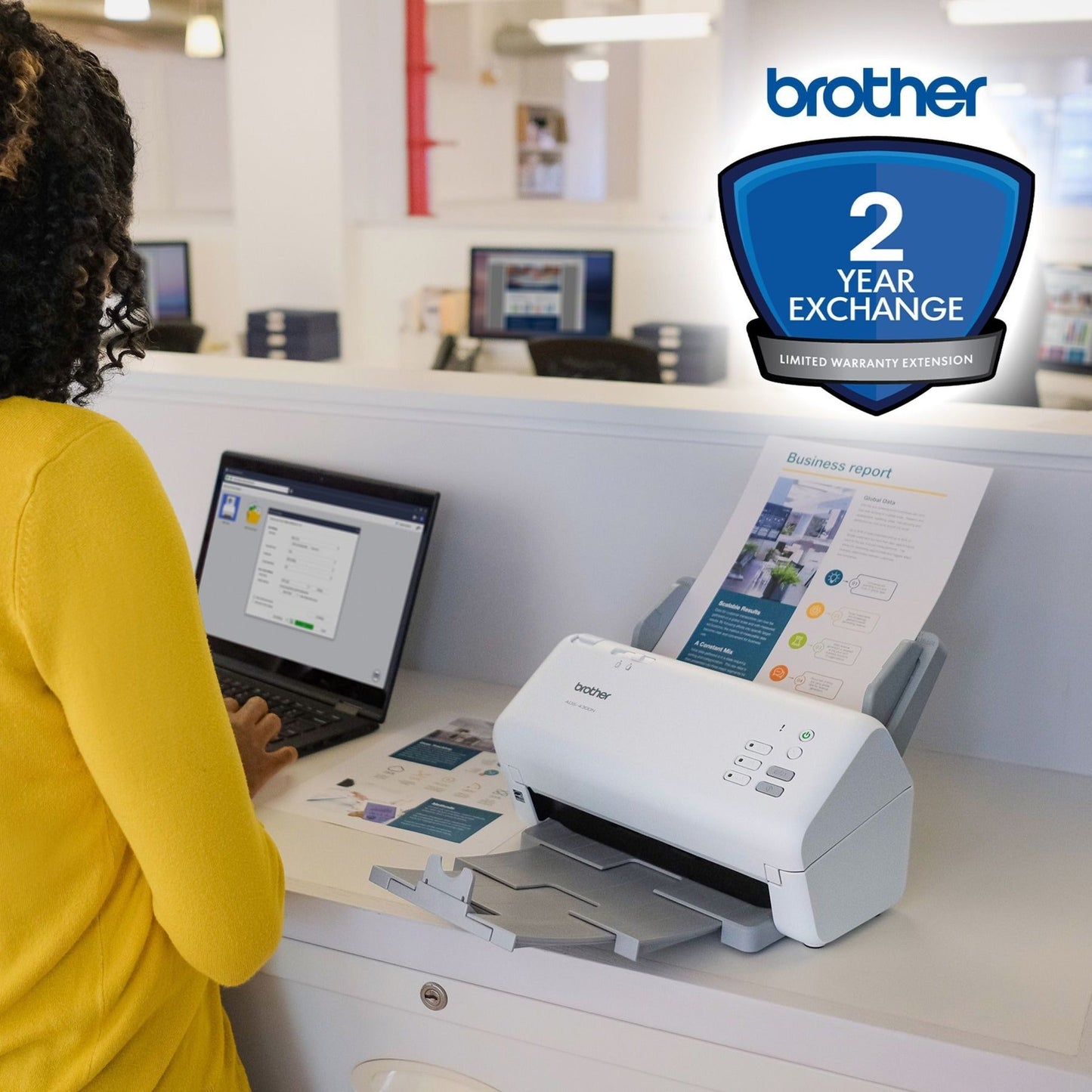 Brother ES3142EPSP 2 Year Extended Exchange Warranty for ADS-4300N
