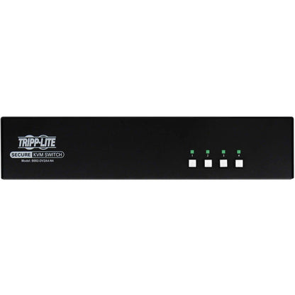 Tripp Lite Secure KVM Switch 4-Port Dual Head DVI to DVI NIAP PP4.0 Audio TAA