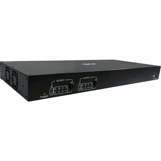 Tripp Lite 4x2 HDMI over Cat6 Matrix Switch Kit Switch/2x Pigtail Receivers 4K 60 Hz HDR 4:4:4 PoC 230 ft. (70.1 m) TAA
