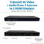 Tripp Lite 4x2 HDMI over Cat6 Matrix Switch Kit Switch/2x Pigtail Receivers 4K 60 Hz HDR 4:4:4 PoC 230 ft. (70.1 m) TAA