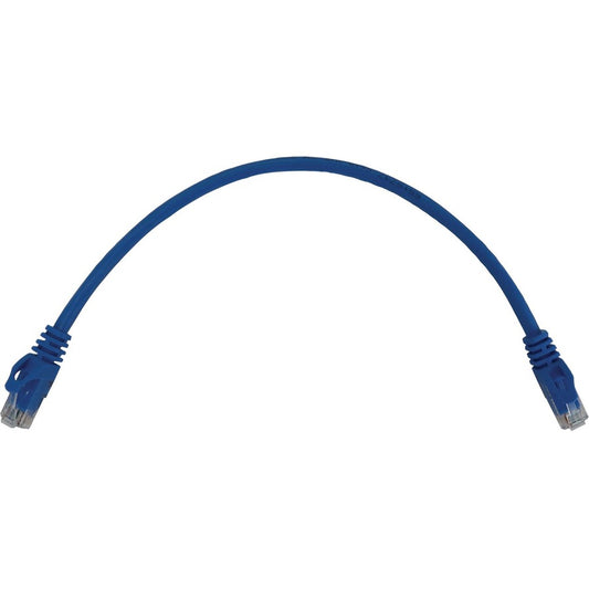 Tripp Lite Cat6a 10G Snagless Molded UTP Ethernet Cable (RJ45 M/M) PoE Blue 1 ft. (0.3 m)