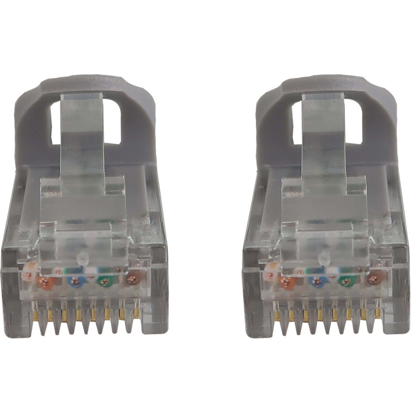 Tripp Lite Cat6a 10G Snagless Molded UTP Ethernet Cable (RJ45 M/M) PoE Gray 1 ft. (0.3 m)