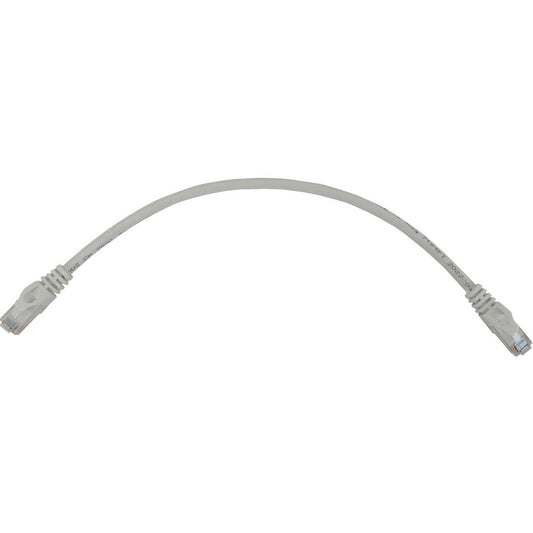 Tripp Lite Cat6a 10G Snagless Molded UTP Ethernet Cable (RJ45 M/M) PoE White 1 ft. (0.3 m)