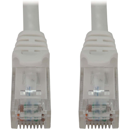 Tripp Lite Cat6a 10G Snagless Molded UTP Ethernet Cable (RJ45 M/M) PoE White 2 ft. (0.6 m)