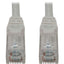 Tripp Lite Cat6a 10G Snagless Molded UTP Ethernet Cable (RJ45 M/M) PoE White 3 ft. (0.9 m)