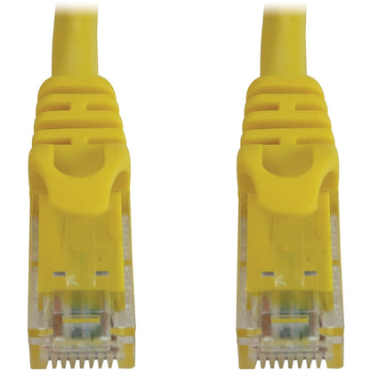Tripp Lite Cat6a 10G Snagless Molded UTP Ethernet Cable (RJ45 M/M) PoE Yellow 6 ft. (1.8 m)