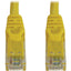 Tripp Lite Cat6a 10G Snagless Molded UTP Ethernet Cable (RJ45 M/M) PoE Yellow 6 ft. (1.8 m)