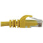 Tripp Lite Cat6a 10G Snagless Molded UTP Ethernet Cable (RJ45 M/M) PoE Yellow 7 ft. (2.1 m)