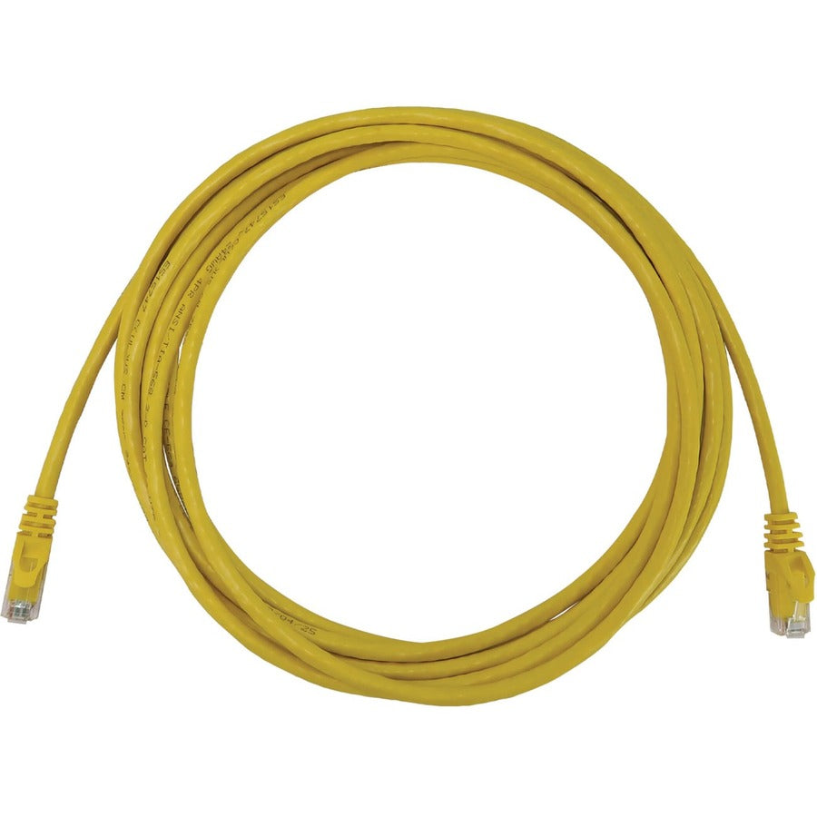 Tripp Lite Cat6a 10G Snagless Molded UTP Ethernet Cable (RJ45 M/M) PoE Yellow 10 ft. (3.1 m)
