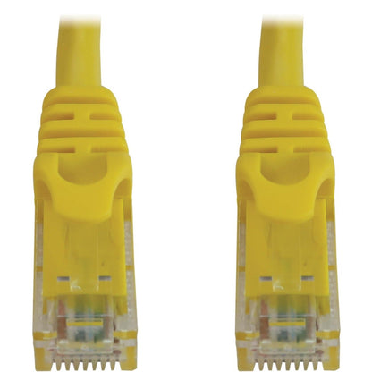 Tripp Lite Cat6a 10G Snagless Molded UTP Ethernet Cable (RJ45 M/M) PoE Yellow 10 ft. (3.1 m)