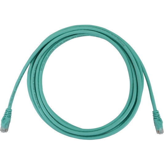 Tripp Lite Cat6a 10G Snagless Molded UTP Ethernet Cable (RJ45 M/M) PoE Aqua 15 ft. (4.6 m)