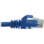 Tripp Lite Cat6a 10G Snagless Molded UTP Ethernet Cable (RJ45 M/M) PoE Blue 20 ft. (6.1 m)