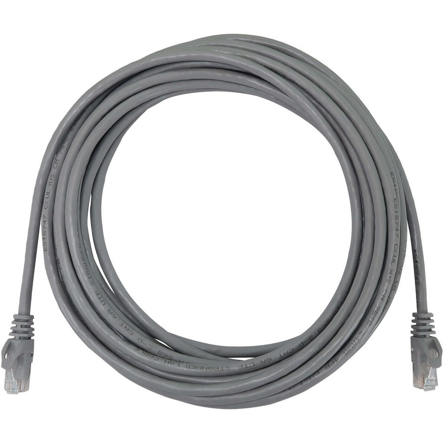Tripp Lite Cat6a 10G Snagless Molded UTP Ethernet Cable (RJ45 M/M) PoE Gray 25 ft. (7.6 m)