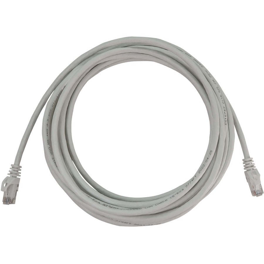 Tripp Lite Cat6a 10G Snagless Molded UTP Ethernet Cable (RJ45 M/M) PoE White 25 ft. (7.6 m)