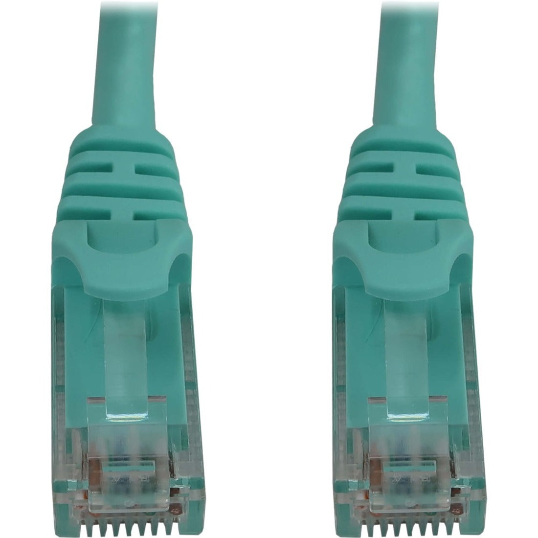 Tripp Lite Cat6a 10G Snagless Molded UTP Ethernet Cable (RJ45 M/M) PoE Aqua 50 ft. (15.2 m)