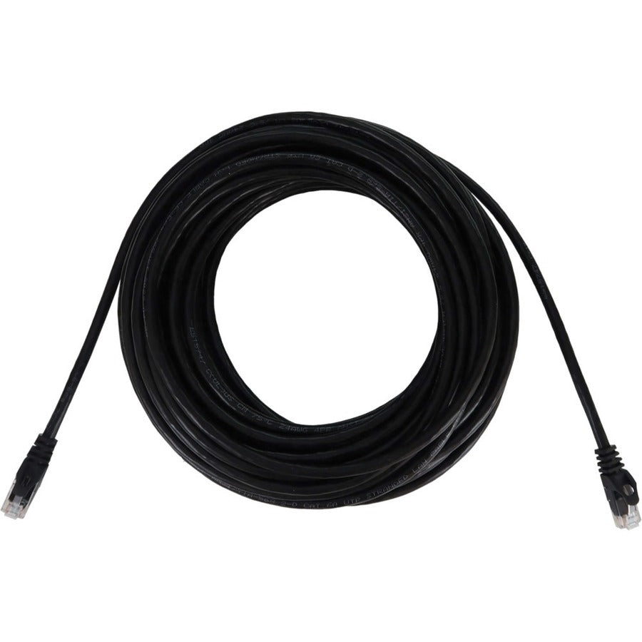 Tripp Lite Cat6a 10G Snagless Molded UTP Ethernet Cable (RJ45 M/M) PoE Black 50 ft. (15.2 m)