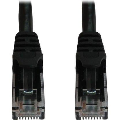 Tripp Lite Cat6a 10G Snagless Molded UTP Ethernet Cable (RJ45 M/M) PoE Black 50 ft. (15.2 m)