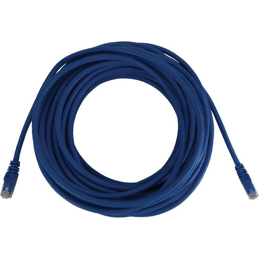 Tripp Lite Cat6a 10G Snagless Molded UTP Ethernet Cable (RJ45 M/M) PoE Blue 50 ft. (15.2 m)
