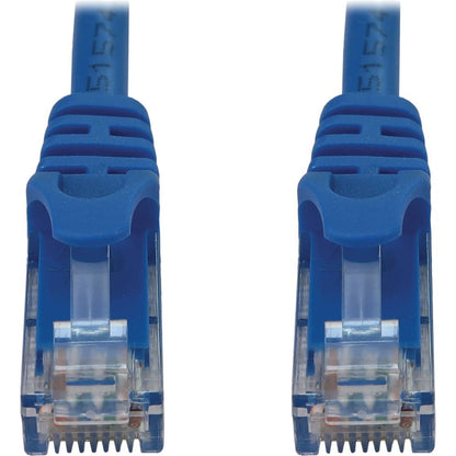 Tripp Lite Cat6a 10G Snagless Molded UTP Ethernet Cable (RJ45 M/M) PoE Blue 50 ft. (15.2 m)