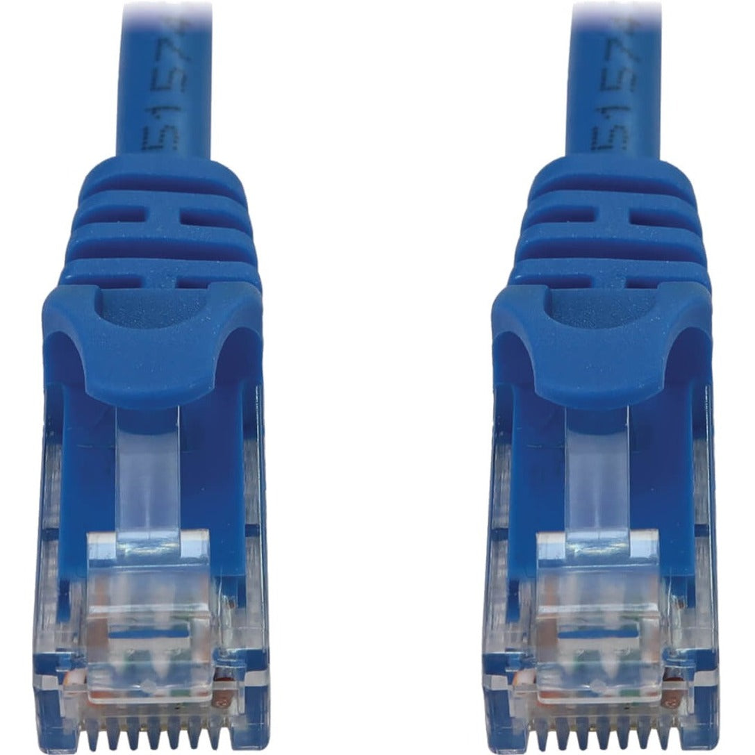 Tripp Lite Cat6a 10G Snagless Molded UTP Ethernet Cable (RJ45 M/M) PoE Blue 6 in. (15 cm)