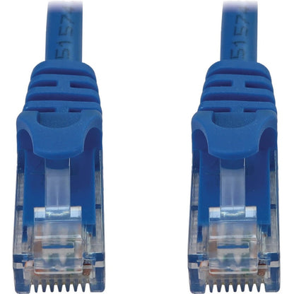 Tripp Lite Cat6a 10G Snagless Molded UTP Ethernet Cable (RJ45 M/M) PoE Blue 6 in. (15 cm)