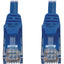 Tripp Lite Cat6a 10G Snagless Molded UTP Ethernet Cable (RJ45 M/M) PoE Blue 6 in. (15 cm)