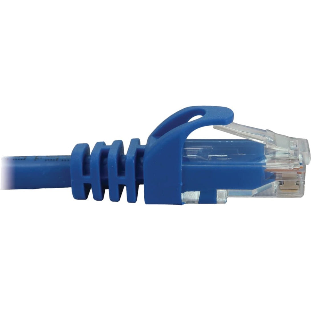 Tripp Lite Cat6a 10G Snagless Molded UTP Ethernet Cable (RJ45 M/M) PoE Blue 6 in. (15 cm)