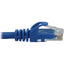 Tripp Lite Cat6a 10G Snagless Molded UTP Ethernet Cable (RJ45 M/M) PoE Blue 6 in. (15 cm)