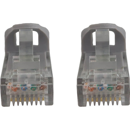 Tripp Lite Cat6a 10G Snagless Molded UTP Ethernet Cable (RJ45 M/M) PoE Gray 6 in. (15 cm)