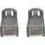 Tripp Lite Cat6a 10G Snagless Molded UTP Ethernet Cable (RJ45 M/M) PoE Gray 6 in. (15 cm)