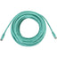 Tripp Lite Cat6a 10G Snagless Molded UTP Ethernet Cable (RJ45 M/M) PoE Aqua 100 ft. (30.5 m)