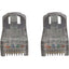 Tripp Lite Cat6a 10G Snagless Molded UTP Ethernet Cable (RJ45 M/M) PoE Gray 100 ft. (30.5 m)