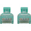 Tripp Lite Cat6a 10G Snagless Molded Slim UTP Ethernet Cable (RJ45 M/M) PoE Aqua 1 ft. (0.3 m)