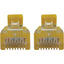 Tripp Lite Cat6a 10G Snagless Molded Slim UTP Ethernet Cable (RJ45 M/M) PoE Yellow 1 ft. (0.3 m)