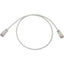 Tripp Lite Cat6a 10G Snagless Molded Slim UTP Ethernet Cable (RJ45 M/M) PoE White 2 ft. (0.6 m)