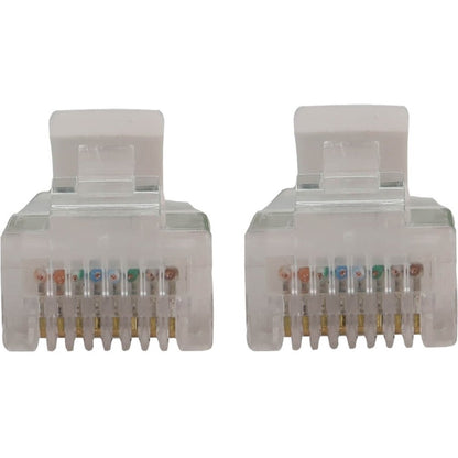 Tripp Lite Cat6a 10G Snagless Molded Slim UTP Ethernet Cable (RJ45 M/M) PoE White 2 ft. (0.6 m)