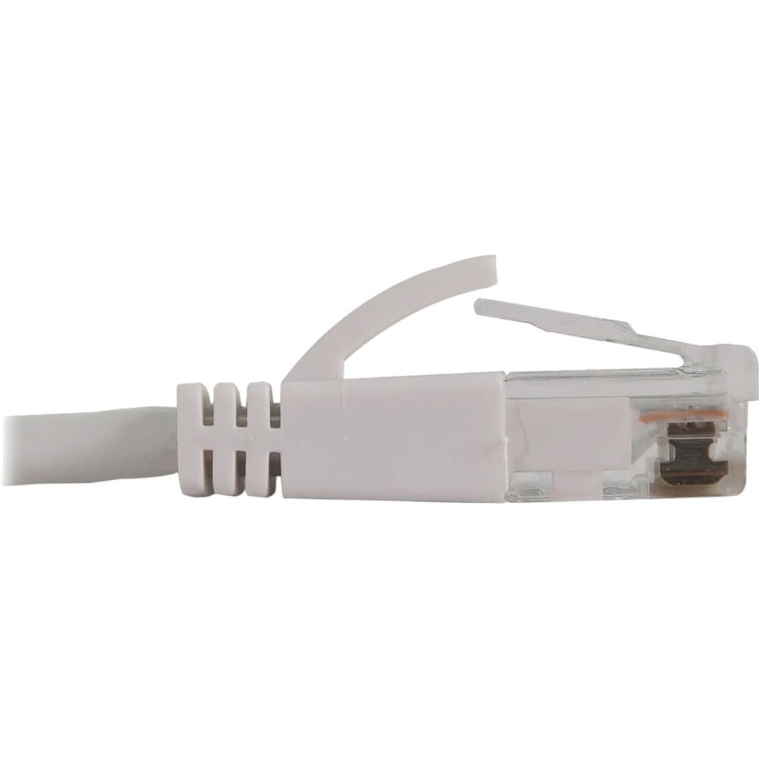Tripp Lite Cat6a 10G Snagless Molded Slim UTP Ethernet Cable (RJ45 M/M) PoE White 2 ft. (0.6 m)
