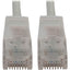 Tripp Lite Cat6a 10G Snagless Molded Slim UTP Ethernet Cable (RJ45 M/M) PoE White 2 ft. (0.6 m)