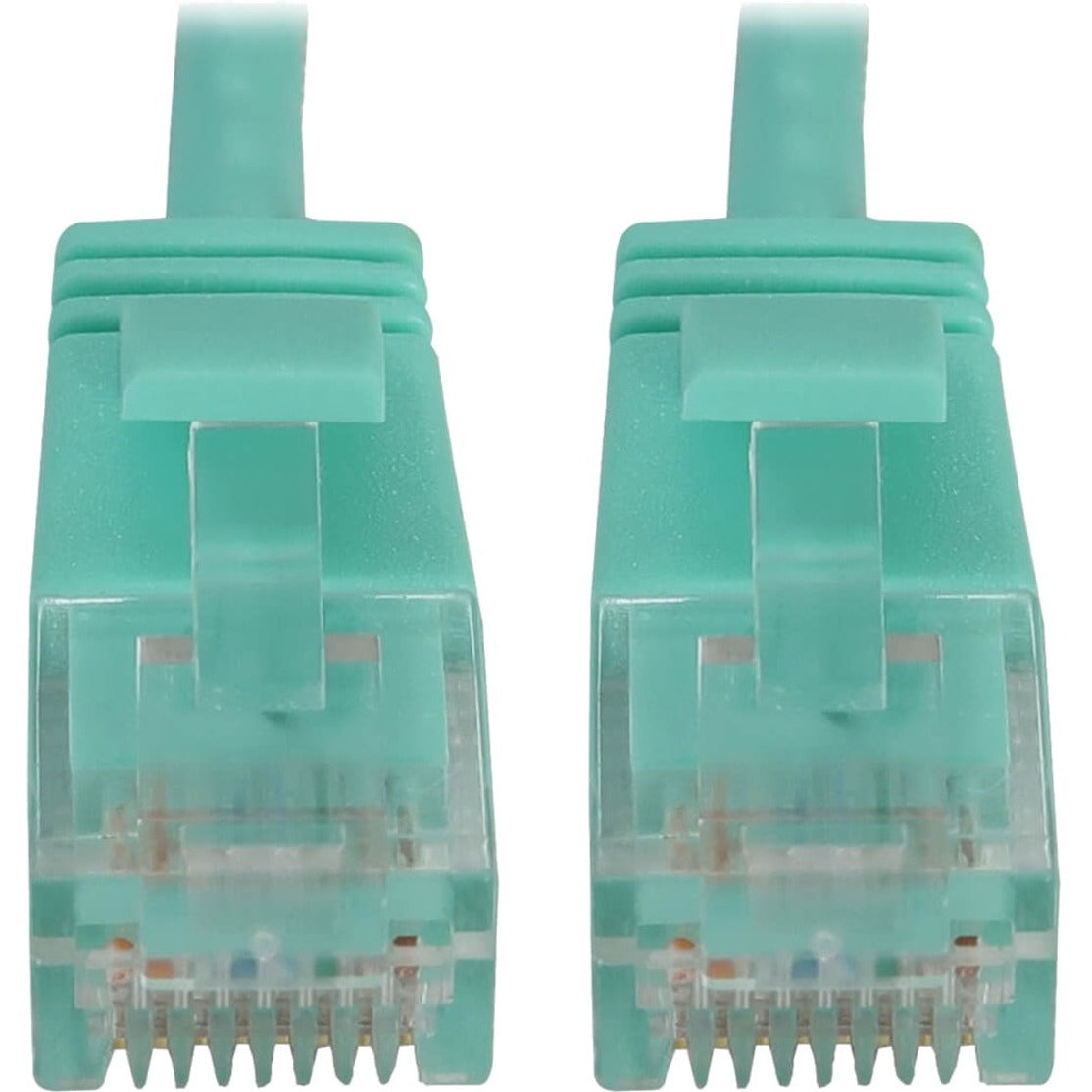 Tripp Lite Cat6a 10G Snagless Molded Slim UTP Ethernet Cable (RJ45 M/M) PoE Aqua 3 ft. (0.9 m)