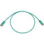 Tripp Lite Cat6a 10G Snagless Molded Slim UTP Ethernet Cable (RJ45 M/M) PoE Aqua 3 ft. (0.9 m)