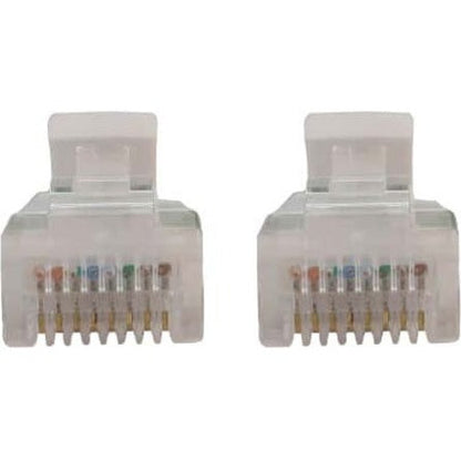 Tripp Lite Cat6a 10G Snagless Molded Slim UTP Ethernet Cable (RJ45 M/M) PoE White 3 ft. (0.9 m)