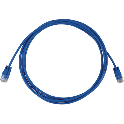 Tripp Lite Cat6a 10G Snagless Molded Slim UTP Ethernet Cable (RJ45 M/M) PoE Blue 7 ft. (2.1 m)