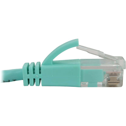 Tripp Lite Cat6a 10G Snagless Molded Slim UTP Ethernet Cable (RJ45 M/M) PoE Aqua 10 ft. (3.1 m)