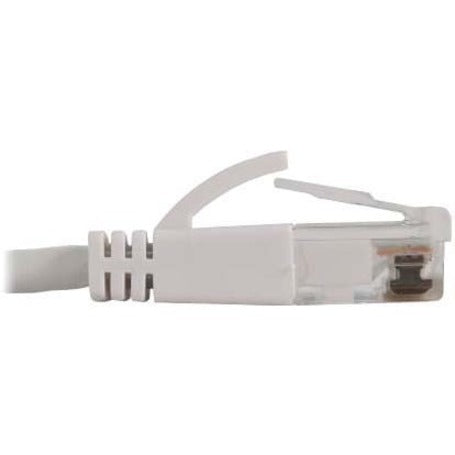 Tripp Lite Cat6a 10G Snagless Molded Slim UTP Ethernet Cable (RJ45 M/M) PoE White 15 ft. (4.6 m)