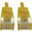 Tripp Lite Cat6a 10G Snagless Molded Slim UTP Ethernet Cable (RJ45 M/M) PoE Yellow 15 ft. (4.6 m)