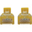 Tripp Lite Cat6a 10G Snagless Molded Slim UTP Ethernet Cable (RJ45 M/M) PoE Yellow 25 ft. (7.6 m)
