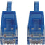 Tripp Lite Cat6a 10G Snagless Molded Slim UTP Ethernet Cable (RJ45 M/M) PoE Blue 6 in. (15 cm)