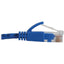 Tripp Lite Cat6a 10G Snagless Molded Slim UTP Ethernet Cable (RJ45 M/M) PoE Blue 6 in. (15 cm)